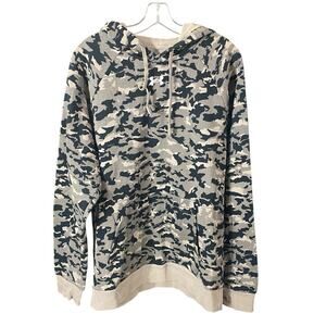 Under Armour Camo Pull Over Hoodie W/drawstring Kangaroo Pockets Men’s Size L